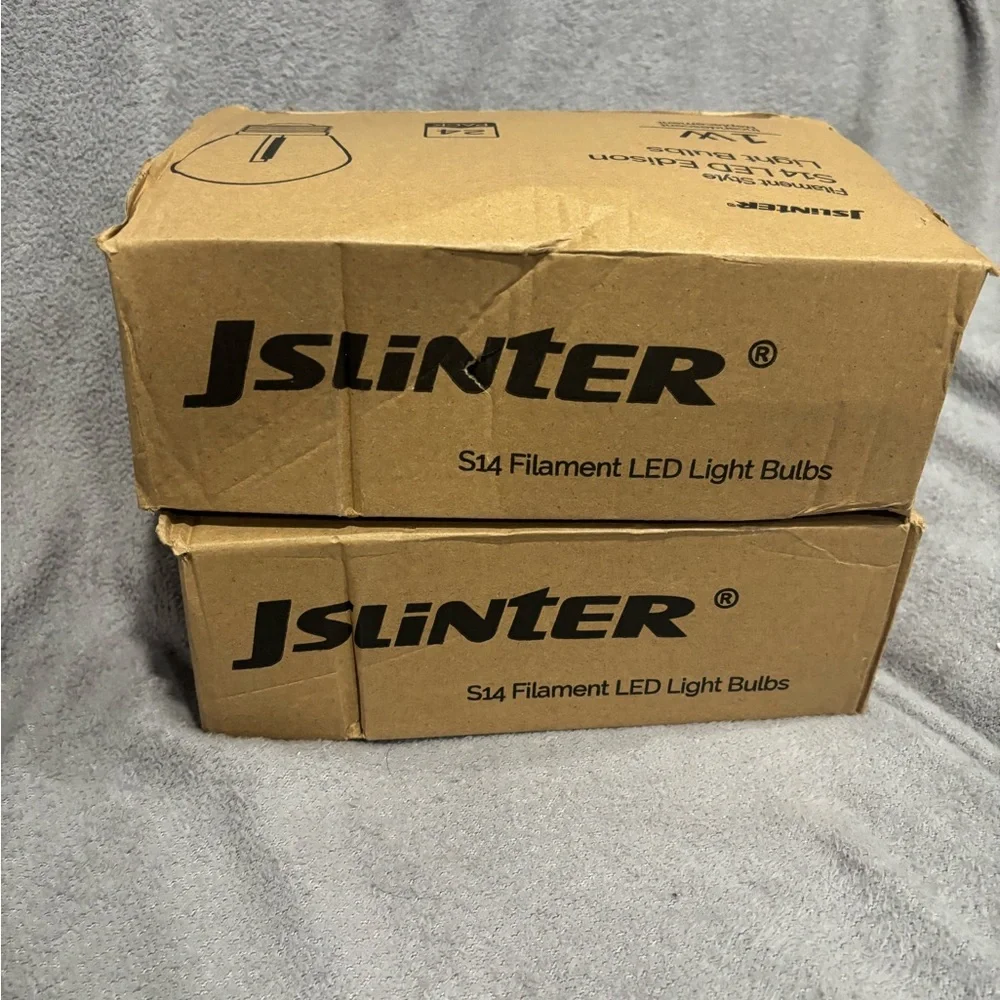 Set of 2-Jslinter 24-Pack LED 1W String Light Bulbs, S14‎ Plastic Shatterproof